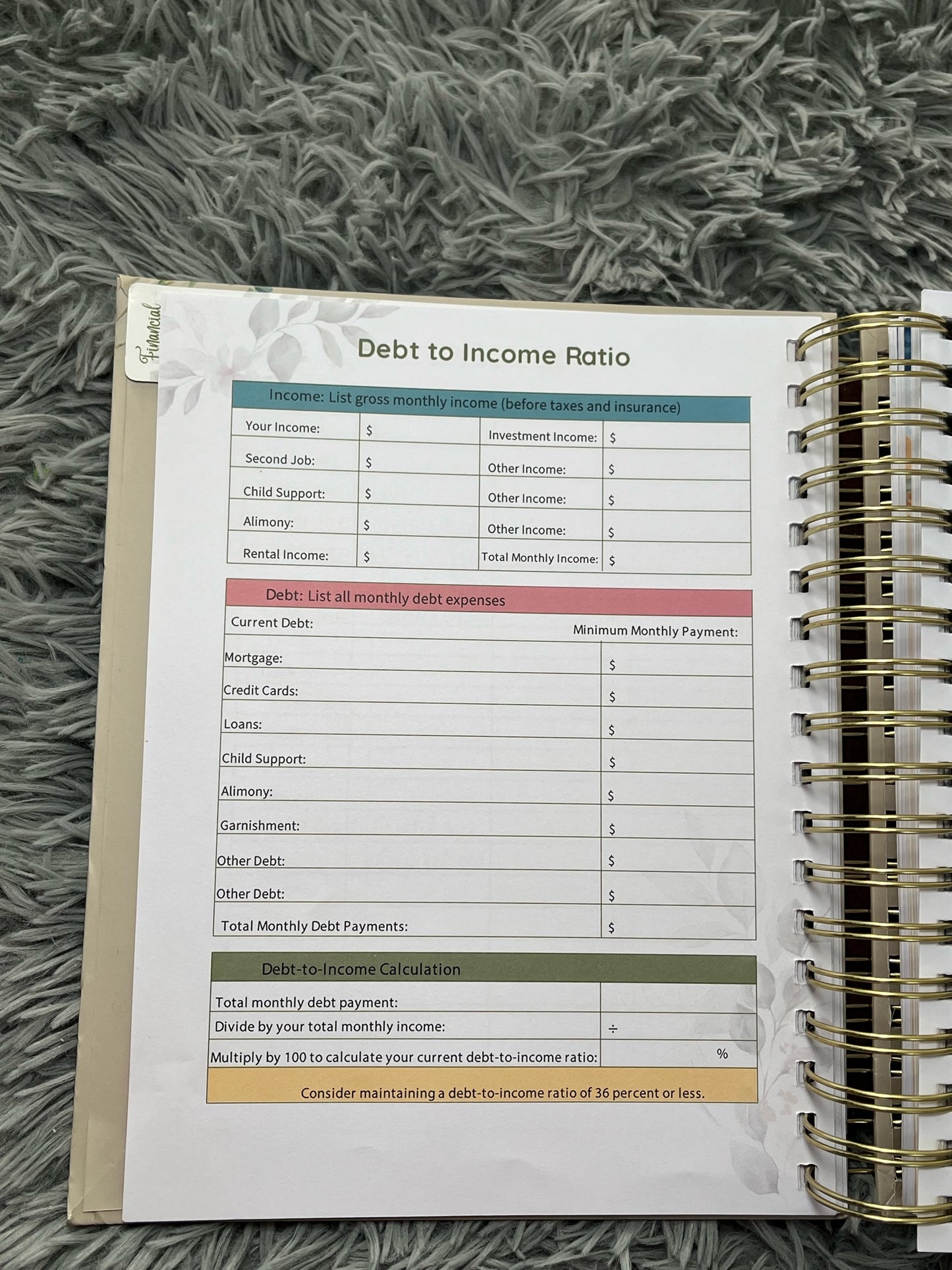 Budget Planner - Clearance Sale